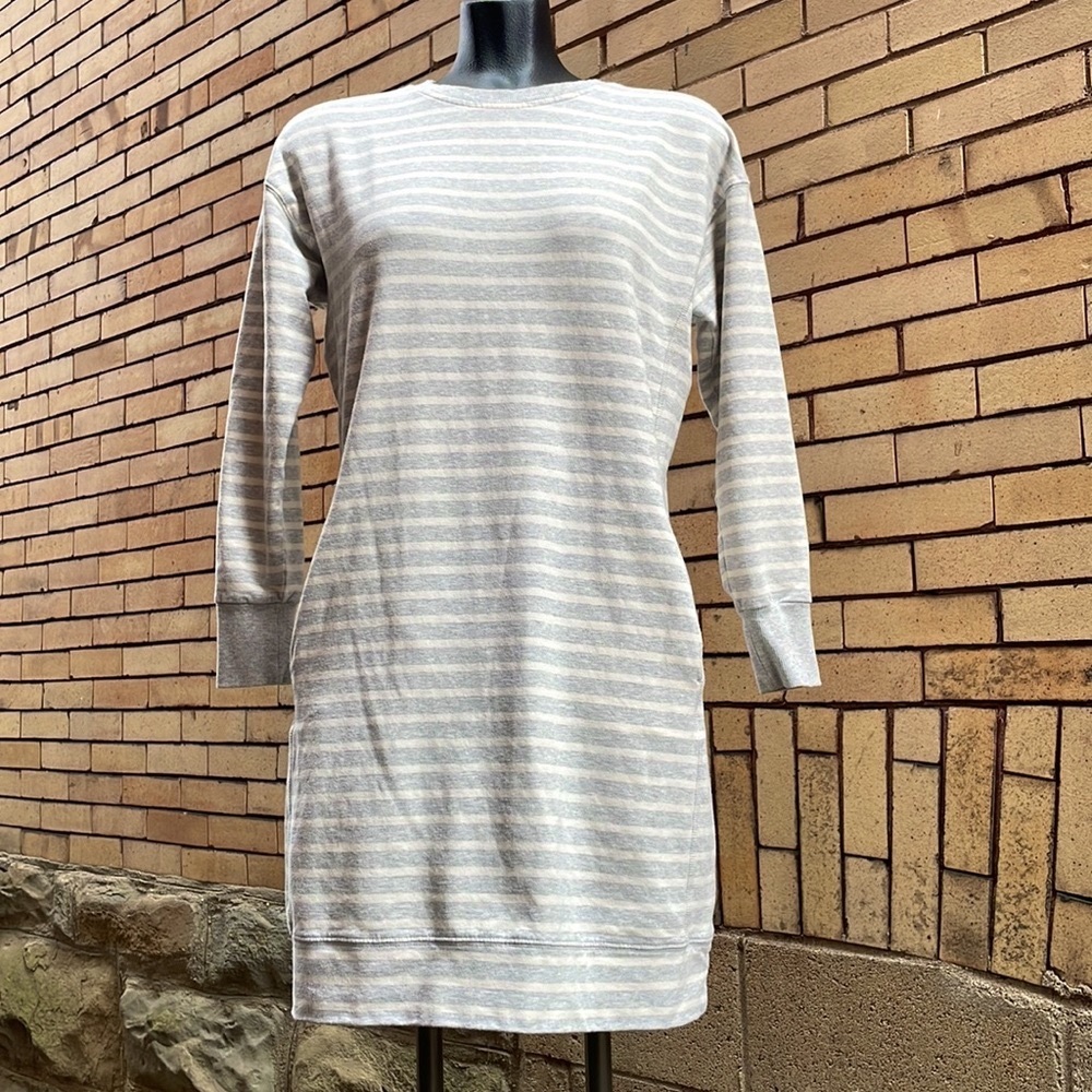 Vineyard Vines cream gray striped dress Size Extra Small